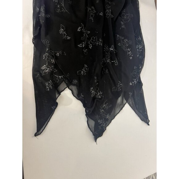 Vtg City Triangles Y2K Babydoll Asymmetric Dress N Sparkly Whimsigoth Fairy Goth - Picture 5 of 8